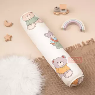 Gối ôm cho bé Royal cotton có vỏ khóa kéo, kích thước 14x60cm có màu lựa chọn Vải Cotton