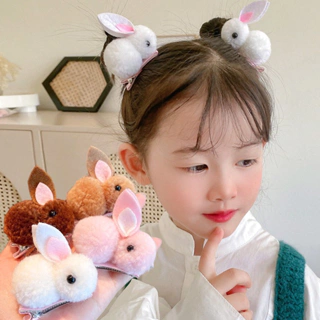 ( loại to 5,5cm) Kẹp tóc thỏ bông nhiều màu dễ thương cho bé gái, phụ kiện hand made