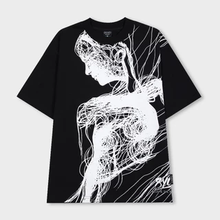 Áo Thun Teelab HUMAN ART Tee Cotton Cao Cấp Local Brand Unisex Nam Nữ form rộng Oversize  2024