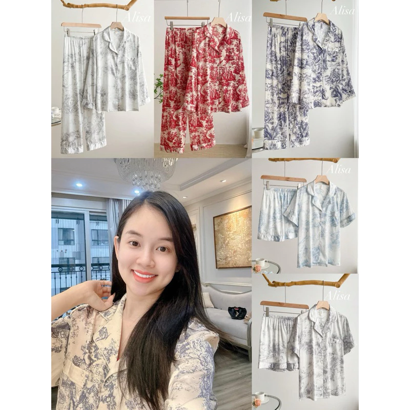 Tổng hợp bộ ngủ pijama lụa - ALISA