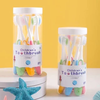 Hộp 8 bàn chải đánh răng trẻ em TOOTHBRUSH lông chải siêu mềm