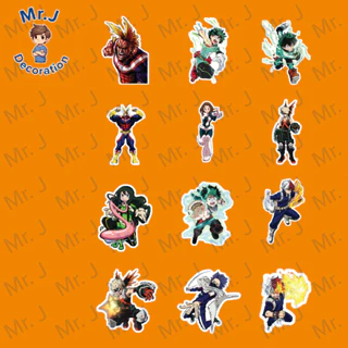 Set 12 hình Stickers Học Viện Anh Hùng chống nước sticker dán laptop, điện thoại, đàn guitar, mũ bảo hiểm, vali...