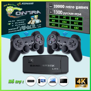 Game stick Mini Không dây Máy Chơi Game 4K Ultra HD Hỗ trợ các thiết bị khác nhau Bộ nhớ 64G Trình mô phỏng tự chọn