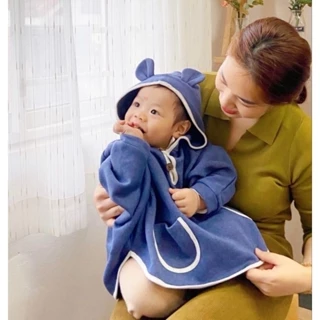 Xả Choàng Chống Nắng Trẻ Em Ponchoni Cotton Mềm Mát