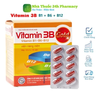 Viên uống bổ sung Vitamin Phúc Vinh (B1- B6- B12), giúp nâng cao sức đề kháng, giảm tê bì chân tay, đau dây thần kinh ng