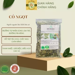 Cỏ Ngọt Khô gói 100g Tốt Cho Người Tiểu Đường, Lá Cỏ Ngọt Pha Trà, Làm Đường Ăn Kiêng- MTL ORGANIC