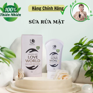 Sửa rửa mặt trái nhàu sạch da loại bỏ bụi bẩn trên da làm sạch chuyên sâu LOVE WORLD 50ml