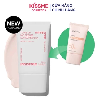 (CÓ BILL) Kem Chống Nắng Innisfree Tone Up No Sebum Sunscreen SPF50/PA++++