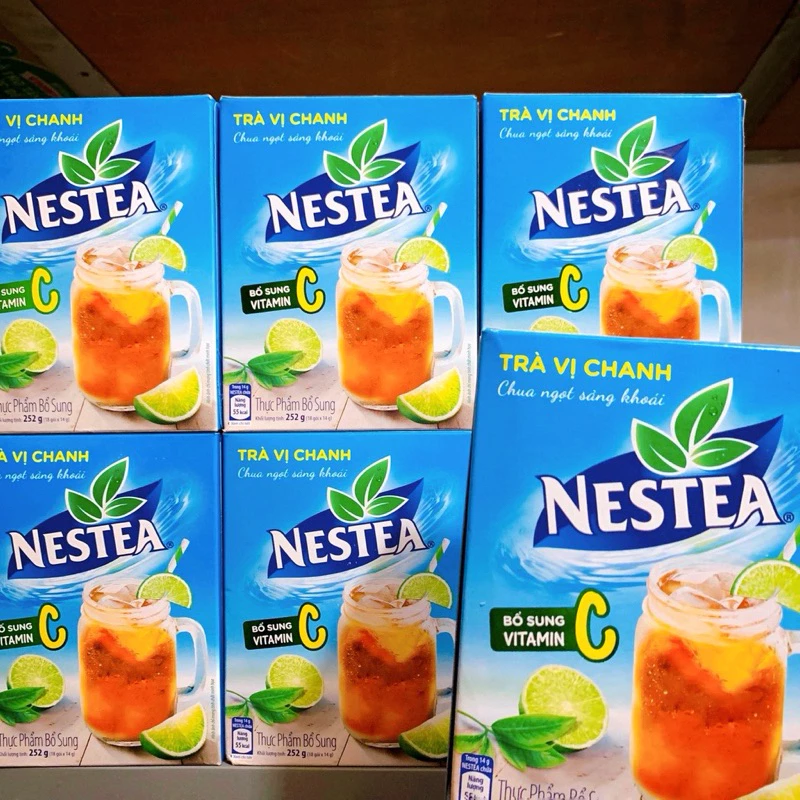 Trà vị chanh nestea hộp 195g