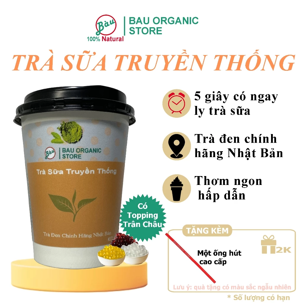 Trà sữa Trân châu Truyền thống Tự pha - 1 LY