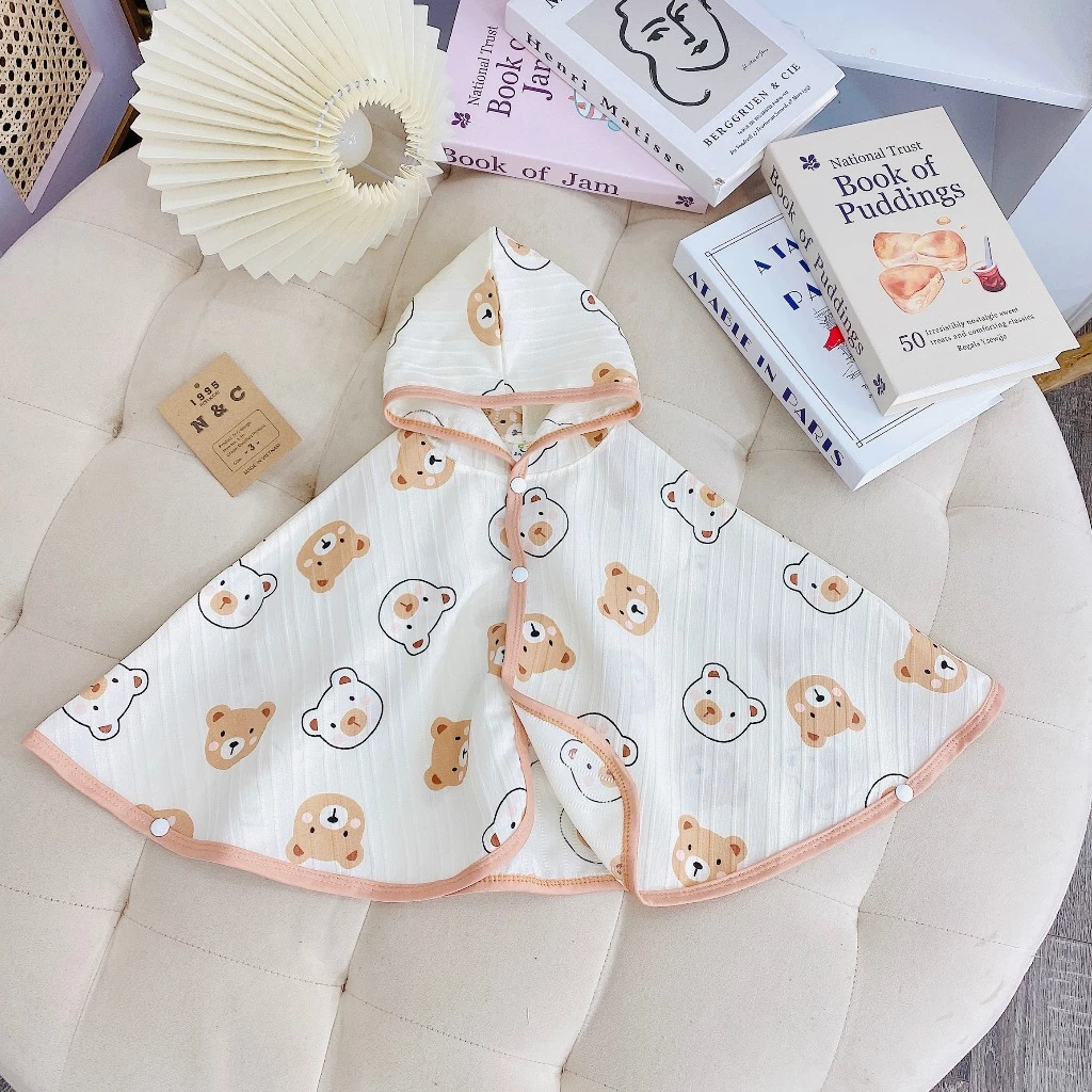 Áo Choàng Chống Nắng Cho Bé - Áo Chống Nắng Cho Bé Trai Bé Gái [FREESHIP] Chất Đũi Gân Nhẹ Mát 8-30kg