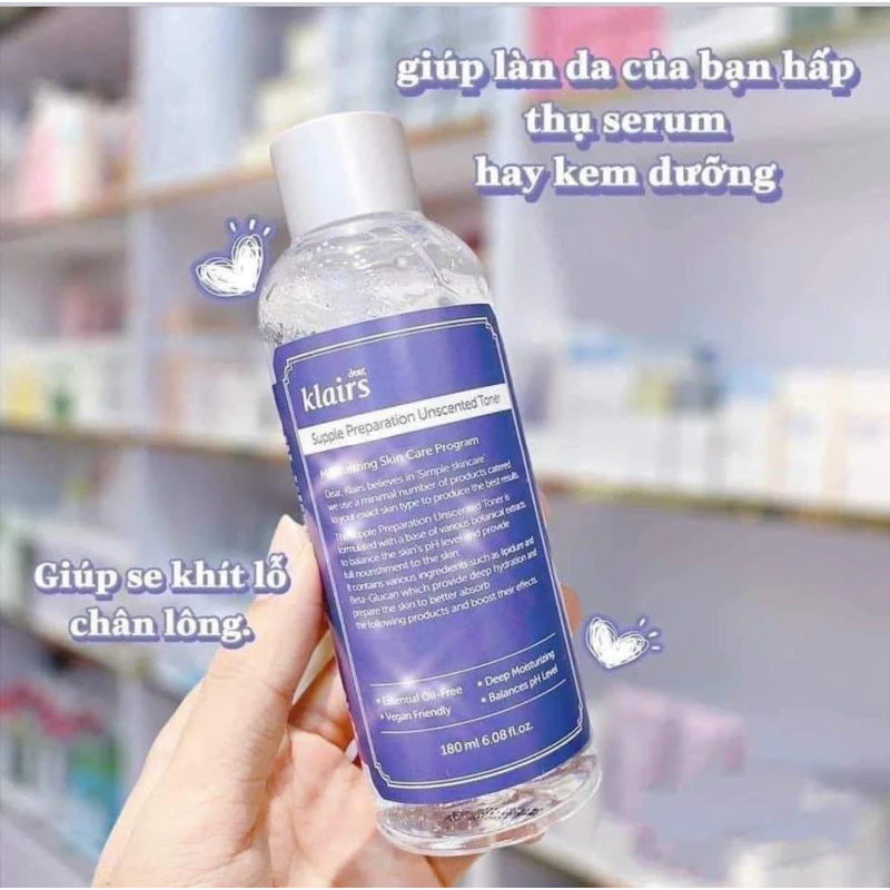 (TEM CHÍNH NGẠCH) TONER KLAIRS KHÔNG MÙI