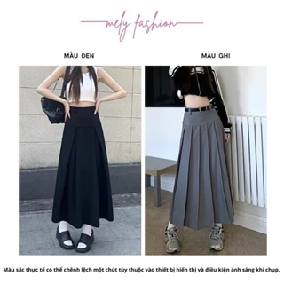 Chân váy xếp ly dáng dài lưng cao siêu hách dáng.Women's Clothingg