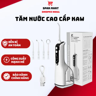 Tăm Nước Cầm Tay KAW 300ML Công Nghệ Đức, 5 Đầu Tăm Thay Thế, Hàng Chính Hãng Bảo Hành 6 Tháng