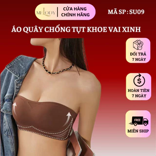 Áo lót quây SU09 - CHỐNG TỤT chất su đúc, Áo ngực không dây, Áo bra nâng ngực chống chảy xệ khoe vai xinh hàng cao cấp