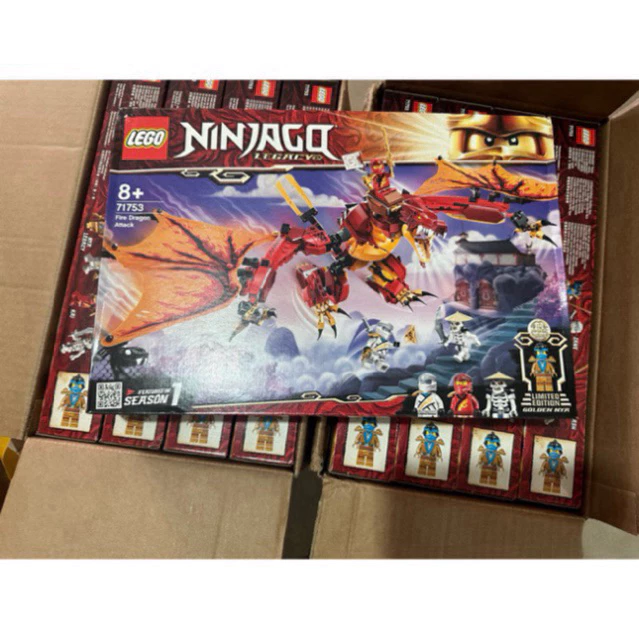 71753 Đồ chơi lắp ráp Iego Ninjago Legacy Fire Dragon Attack - Rồng phun lửa của KAI