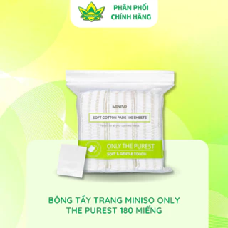 [Hàng chính hãng] Bông Tẩy Trang Miniso Only The Purest - 180 Miếng