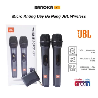 Micro Không Dây Đa Năng JBL Wireless, Chống hú, Công nghệ UHF, Độ nhạy cao