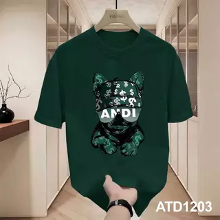 Áo thun nam form rộng ATD1203 Miucho Iconic tay ngắn vải cotton cổ tròn in artwork