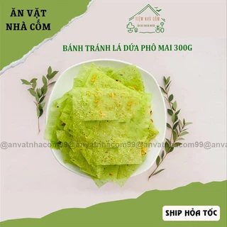 Bánh tráng lá dứa phô mai 300g, bánh tráng trộn Tây Ninh thơm, ngậy - Ăn vặt nhà Cốm