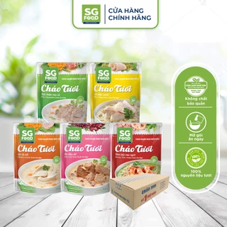 Thùng 30 gói cháo tươi Deli Mix Vị 240g (bò, thịt thăn, cá, gà, tôm)