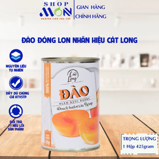 Đào giòn ngâm nước đường hộp 425g