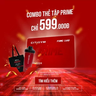 [Hồ Chí Minh] E-voucher PRIME tập gym DÀNH CHO KHÁCH HÀNG MỚI - 30 ngày tập luyện cùng bộ quà tặng trị giá 5TRIỆU ĐỒNG