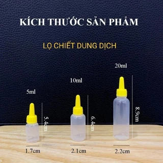 combo 100 lọ nhựa cao cấp nhỏ mắt 5 ml/10ml/20 ml chai nhỏ giọt chiết mực ,hương liệu,dung dịch..