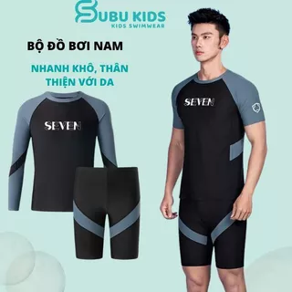 Đồ bơi nam tay ngắn quần lửng chính hãng YUKE kiểu dáng thể thao size tới 105kg mẫu mới 2024