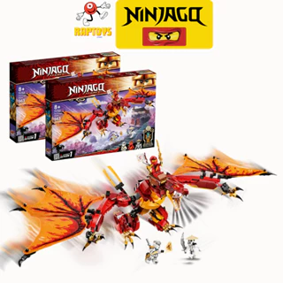 [Hỏa tốc 1h HCM][Ninjago] Fire Dragon Attack Ninja City Mô hình đồ chơi lắp ráp | 563 Mảnh ghép