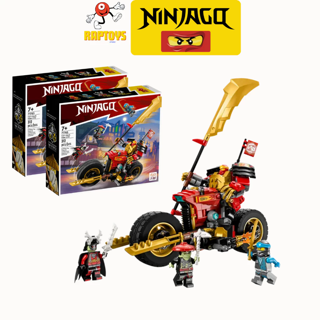 [Hỏa tốc 1h HCM][Ninjago] Kai’s Mech Rider EVO Ninja City Mô hình đồ chơi lắp ráp | 312 Mảnh ghép