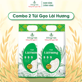 Combo Gạo Lài Hương - 2 Túi 5KG Đồng Việt