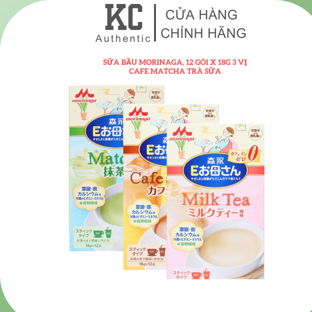 Sữa bầu Morinaga, sữa cho bà bầu Nhật Bản 12 gói x 18g [date 2025]