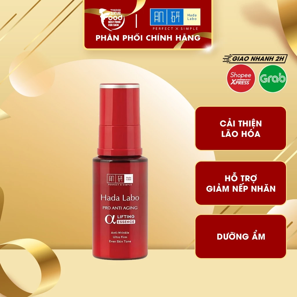 Tinh Chất Dưỡng Hỗ Trợ Giảm Lão Hóa Da Hada Labo Pro Anti Aging Lifting Essence 30g