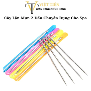 [Free Ship] Que Nặn Mụn 2 Đầu Siêu Rẻ Cây Nặn Mụn 12cm | Nặn Mụn Mủ Mụn Đầu Đen 1 Vỉ 12 Cây