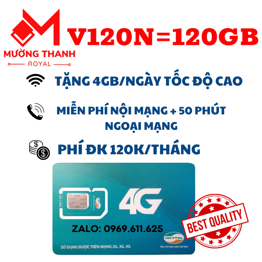 Sim Viettel 4G Giá Rẻ Sài Mạng Liền Tay Miễn Phí Nghe Gọi Hàng Tháng V120N V90B, SD70