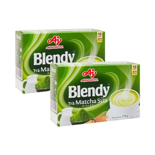 Combo 2 hộp trà sữa matcha Blendy hộp 170g (10 gói x 17g)