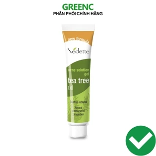 Tinh chất chấm mụn Vedette Solution Tea Tree Oil chiết xuất tràm trà 18g