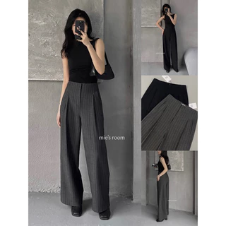 Quần suông đứng ly xếp - LINE TROUSERS | Mie's Room