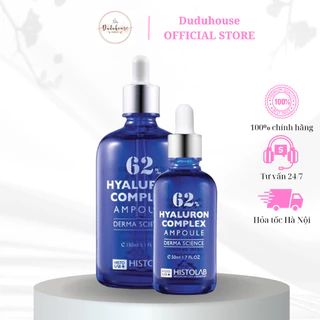 Serum Histolab 62% Hyaluron Complex Ampoule 62% Dưỡng Ẩm Tăng Đàn Hồi Tái Tạo Da Cấp Nước 50ml Duduhouse