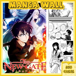 Siêu rẻ combo 100 giấy dán tường anime THE NEW GATE manga wall có keo mặt sau