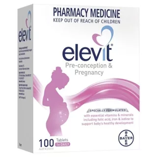 TPBS Elevit Pre-conception & Pregnancy Vitamin Tổng Hợp Trước - Trong & Sau Sinh Hộp 100 Viên