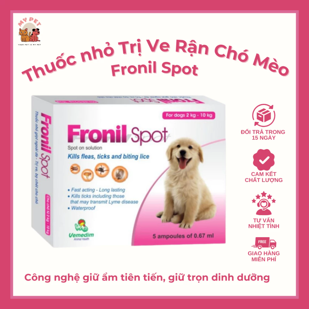 Nhỏ Trị Ve Rận Cho Chó Mèo Fronil Spot - MyPet Shop