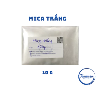 [HCM] Mica Trắng - mica tạo nhũ cho mỹ phẩm - trang tri tạo nhũ cho kem, dầu gội, sữa tắm, phấn make up  Xumiso 10G