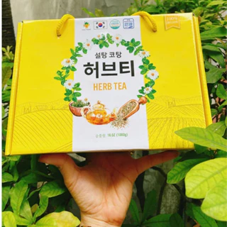 [HỘP 1kg] Trà hoa cúc đường phèn mật ong herbal tea Hàn Quốc