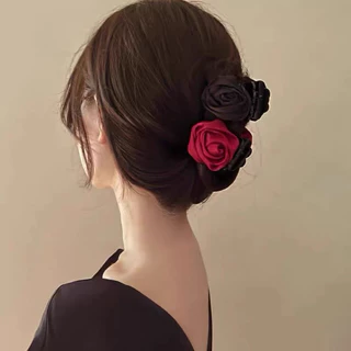 Kẹp tóc càng cua nụ hoa hồng cao cấp
