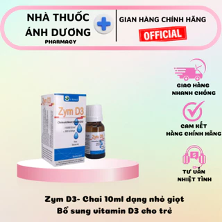 ZYM D3 - Bổ sung Vitamin D3 Chống Còi Xương nhỏ giọt chai 10ml