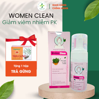 Dung Dịch Vệ Sinh Phụ Nữ Women Clean lọ xịt bọt 100ML - Giảm khí hư huyết trắng,cân bằng độ PH, ngừa viêm nhiễm âm đạo