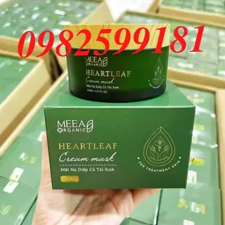 Mặt nạ trắng da diếp cá tái sinh Meea Organic chính hãng, ngừa mụn, dưỡng trắng da, mờ thâm nám, chống lão hoá da 120g