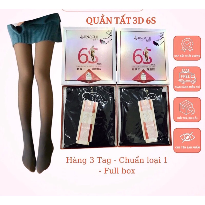 [FREESHIP]❤Quần tất nữ 3D 6S đánh lừa thị giác, thật chân co giãn đàn hồi siêu tốt